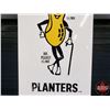 Image 3 : Single Side Metal Sign "PLANTERS" "MR. PEANUT" (16-3/4"H x 7-1/4"W) (SEE PICS!)