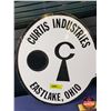 Image 2 : Double Side Metal Sign - Key Shape "CURTIS INDUSTRIES EASTLAKE, OHIO : KEYS MADE" (15"H x 31"W) (SEE