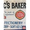 Image 3 : Single Side Hardboard Sign "BUDAC'S BAKERY" (Logos for CALGARY & ROYAL CROWN COLA) (34"H x 46-3/4"W 