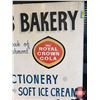 Image 4 : Single Side Hardboard Sign "BUDAC'S BAKERY" (Logos for CALGARY & ROYAL CROWN COLA) (34"H x 46-3/4"W 