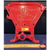 Image 1 : MASSEY HARRIS Seed Drill Box End (Cast Iron) (Powder Coated - Red) (13"H x 14"W) (SEE PICS!)