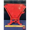 Image 3 : MASSEY HARRIS Seed Drill Box End (Cast Iron) (Powder Coated - Red) (13"H x 14"W) (SEE PICS!)