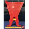 Image 1 : BUCKEYE Seed Drill Box End (Cast Iron) (Powder Coated - Red) (18-1/2"H x 13"W) (SEE PICS!)