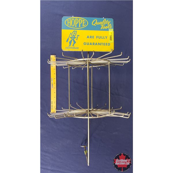 HOPPE Quality Tools Store Display Rack Carousel (25"H x 13"W x 14"D) (SEE PICS!)