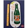 Image 1 : Single Side Enamel Thermometer "7UP" The "fresh up" family drink (15"H x 6"W x 1/2"D) (Note: Some to