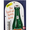 Image 2 : Single Side Enamel Thermometer "7UP" The "fresh up" family drink (15"H x 6"W x 1/2"D) (Note: Some to