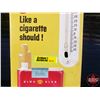 Image 3 : Single Side Metal Advertising Thermometer "Winston" (Embossed) (13-1/2"H x 5-3/4"W) (Note: Missing B