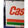 Image 6 : Double Side Steel Sign "Castrol" (23-1/4"H x 32"W) (SEE PICS!)