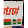 Image 8 : Double Side Steel Sign "Castrol" (23-1/4"H x 32"W) (SEE PICS!)