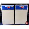 Image 1 : PEPSI Menu Boards (2) (Plastic) (23-1/2"H x 14-1/2"W) (SEE PICS!)