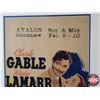 Image 3 : Framed Movie Poster "Comrade X" "Clark Gable Hedy Lamarr" (c.1940) (Stamped AVALON Sun & Mon Enumcla