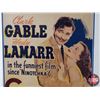 Image 4 : Framed Movie Poster "Comrade X" "Clark Gable Hedy Lamarr" (c.1940) (Stamped AVALON Sun & Mon Enumcla