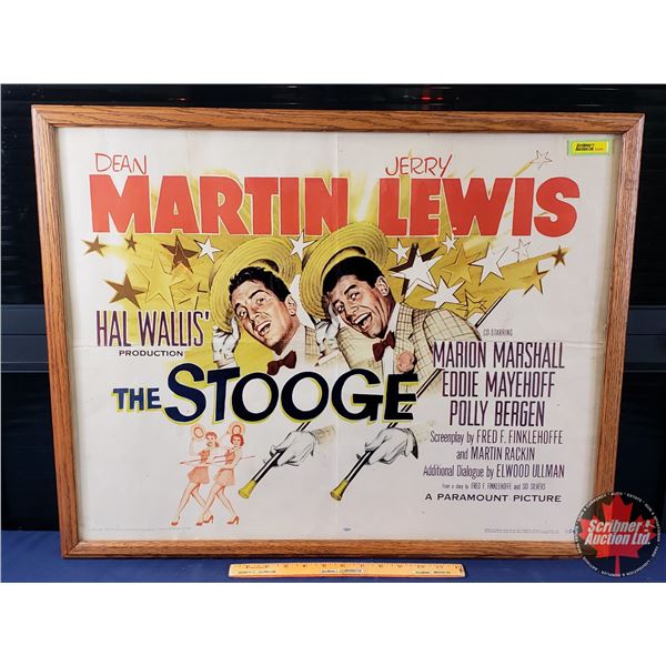 Framed Movie Poster "THE STOOGE" "Dean Martin" "Jerry Lewis" (c.1952) (29-1/2"H x 22-1/2"W) (Note: F