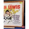 Image 3 : Framed Movie Poster "THE STOOGE" "Dean Martin" "Jerry Lewis" (c.1952) (29-1/2"H x 22-1/2"W) (Note: F