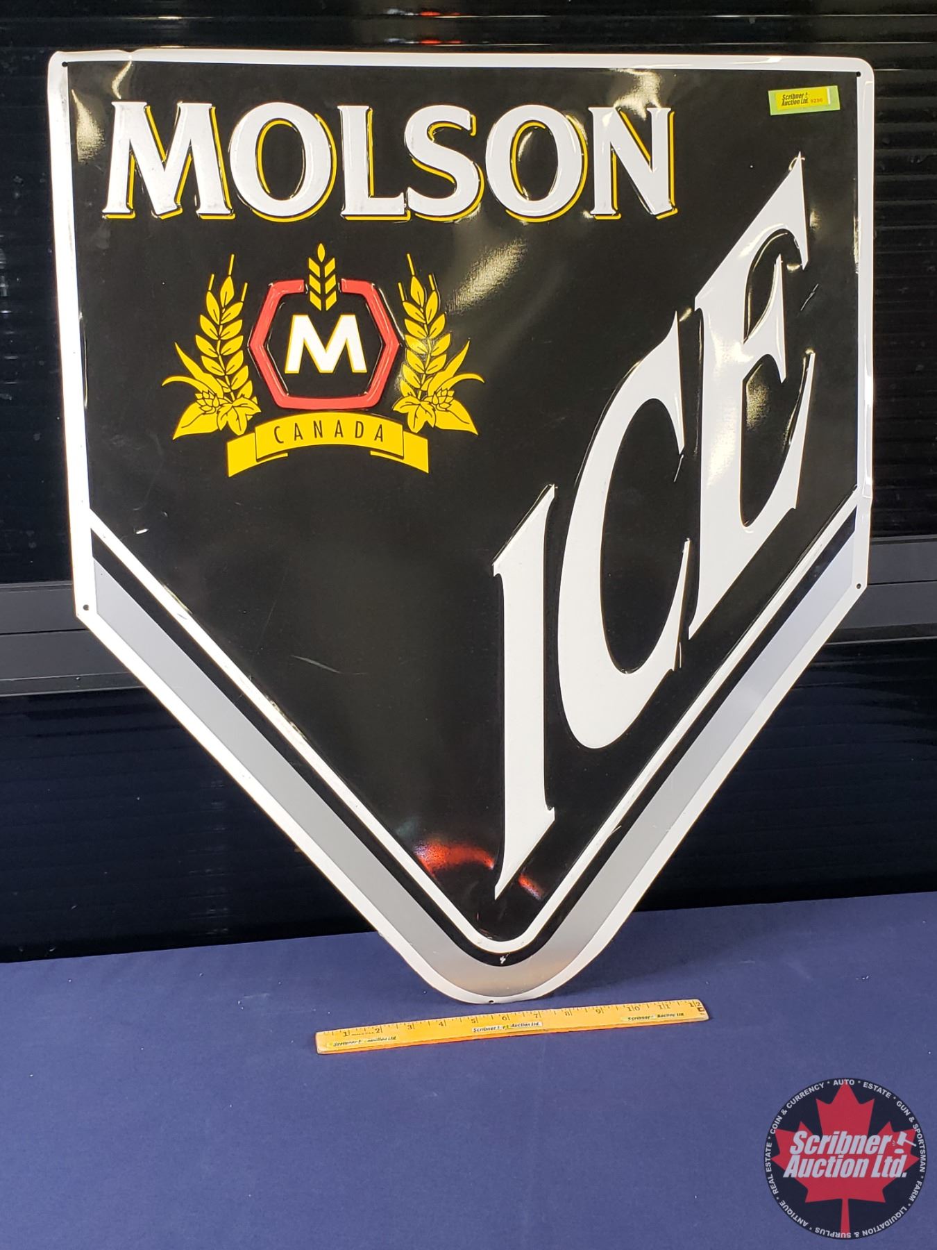 Molson Ice Label Single Side Tin Sign