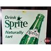 Image 2 : Single Side Tin Sign "Drink SPRITE" (Stamp: STM-66)  (Embossed) (31-1/2"H x 27-1/2"W) (SEE PICS!)