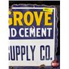Image 4 : Single Side Enamel Sign "ASH GROVE PORTLAND CEMENT PUTNAM SUPPLY CO." (14"H x 20"W) (Note: rough edg