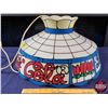 Image 2 : Drink Coca-Cola Electric Light Fixture (Tiffany Style Hanging) (Plastic) (21"Dia) (SEE PICS!)