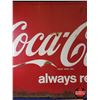 Image 3 : Single Side Tin Sign "Coca-Cola always refreshing" (Embossed) (35-1/2"H x 59-1/2"W) (SEE PICS!)