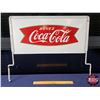 Image 5 : Double Side Tin Rack Topper Sign : French "BUVEZ Coca-Cola" (Fishtail c. 1962) "pour un VRAI REGAIN 