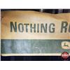 Image 2 : Single Side Banner : JOHN DEERE "NOTHING RUNS LIKE A DEERE" (Faded) (34"H x 124"W) (SEE PICS!)
