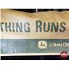 Image 3 : Single Side Banner : JOHN DEERE "NOTHING RUNS LIKE A DEERE" (Faded) (34"H x 124"W) (SEE PICS!)