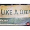 Image 5 : Single Side Banner : JOHN DEERE "NOTHING RUNS LIKE A DEERE" (Faded) (34"H x 124"W) (SEE PICS!)