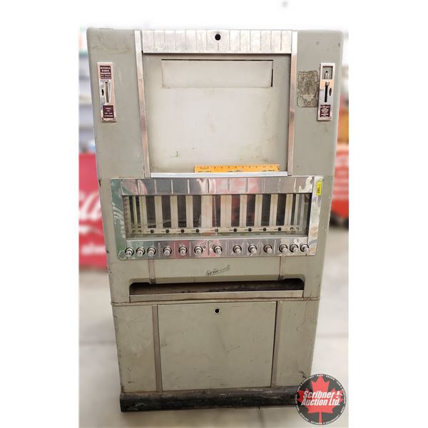 "National" Cigarette Vending Machine "For 40 Cent Brands" (Tag: Series 113) (60"H x 34-1/2"W x 12-1/