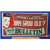 Image 2 : Cardstock Advertising Insert Signs (2) : - IMAGINE A MAN WHISTLED AT ME .. WHY GROW OLD? Daily in th