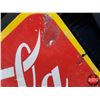 Image 7 : Single Side Enamel Sign "Coca-Cola Sold Here Ice Cold" (12-1/4"H x 29-1/4"W) (Note: paint touchups) 