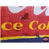 Image 8 : Single Side Enamel Sign "Coca-Cola Sold Here Ice Cold" (12-1/4"H x 29-1/4"W) (Note: paint touchups) 