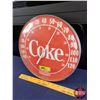 Image 2 : Round Wall Thermometer "Coke" (Convex Lense) (12"Dia) (SEE PICS!)