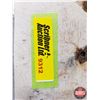 Image 5 : Single Side Enamel Sign "Polarine SAVES THE MOTOR" (21"H x 17-1/2"W) (SEE PICS!)
