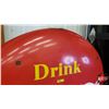 Image 2 : "Drink Coca-Cola" 4ft Advertising Button (Yellow Dot - Canada) (c. 1950's) (SEE PICS!)