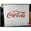 Image 2 : "DRINK Coca-Cola" Vending Machine Panel (Metal) & Hardboard with "Drink Coca-Cola" Oval Decal (Metal