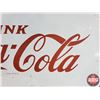 Image 8 : "DRINK Coca-Cola" Vending Machine Panel (Metal) & Hardboard with "Drink Coca-Cola" Oval Decal (Metal