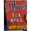 Image 2 : Single Side Tin Sign "Blue Ribbon Tea Bags" (Embossed) (Stamp: CCC - 53) (19-1/2"H x 27-1/4"W) (Note