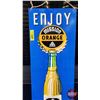 Image 2 : Single Side Tin Sign "Enjoy Mission Orange" (25"H x 9"W) (SEE PICS!)