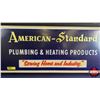 Image 3 : "AMERICAN-STANDARD PRODUCT" Advertising Electric Lighted Wall Clock (13"H x 48-1/2"W x 4"D) (Note: N