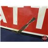 Image 7 : Single Side Enamel Sign "ATLAS BATTERIES" (22"H x 72"W x 3/4") (SEE PICS!)