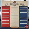 Image 1 : LARGE Service Station Action Board "LOSS IDENTIFICATION BOARD" (Alum Frame) (48-3/4"H x 48-3/4"W) (S