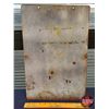 Image 7 : Single Side Enamel Gas Pump Sign : TEXACO FIRE-CHIEF GASOLINE (c.1947) (18"H x 12"W) (Note: some tou