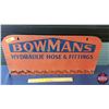 Image 2 : Store Display Wall Mount Rack "BOWMANS HYDRAULIC HOSE & FITTINGS" (Metal) (12"H x 24"W) (SEE PICS!)