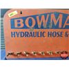 Image 3 : Store Display Wall Mount Rack "BOWMANS HYDRAULIC HOSE & FITTINGS" (Metal) (12"H x 24"W) (SEE PICS!)