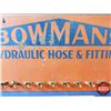 Image 4 : Store Display Wall Mount Rack "BOWMANS HYDRAULIC HOSE & FITTINGS" (Metal) (12"H x 24"W) (SEE PICS!)