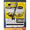 Image 1 : Single Side Metal Display Rack Sign "The New SNAP STRAP" (11-1/2"H x 9"W) (SEE PICS!)