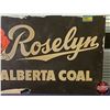 Image 3 : Single Side Cardboard Sign "Roselyn ALBERTA COAL" (17"H x 30"W) (SEE PICS!)