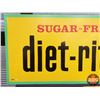 Image 2 : Single Side Tin Sign "SUGAR-FREE diet-rite cola" (18"H x 54"W) (SEE PICS!)