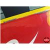 Image 5 : Single Side Tin Sign "Drink Coca-Cola" (Embossed) (17-1/4"H x 57"W) (Note: some paint touch ups) (SE