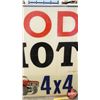 Image 3 : LARGE Sign "MODERN MOTORS 4x4 CENTRE" (Lexan) (48"H x 83-1/2"W x 3/16) (SEE PICS!)